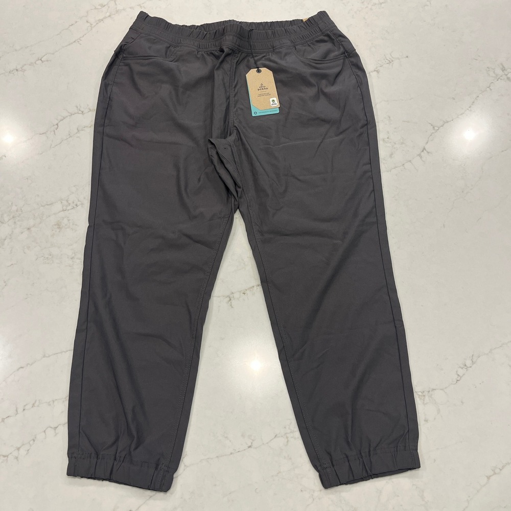prAna NEW Dark Grey Halle E-Waist Jogger Pant Plus II Womens 18W Gorpcore Travel